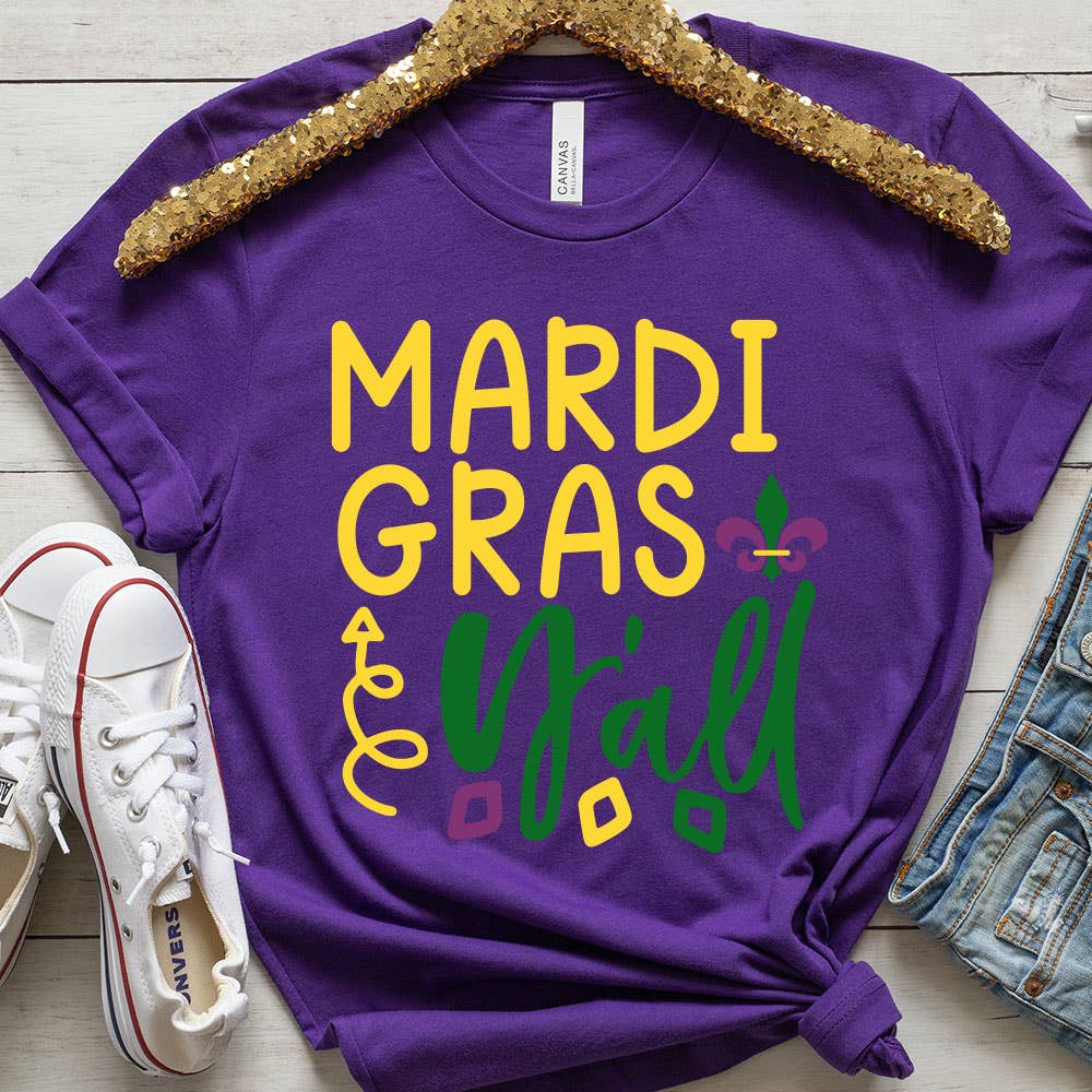 Mardi Gras Y'all Tee