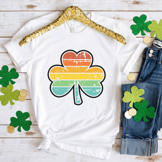 Retro Clover Paddy's Day Shirt