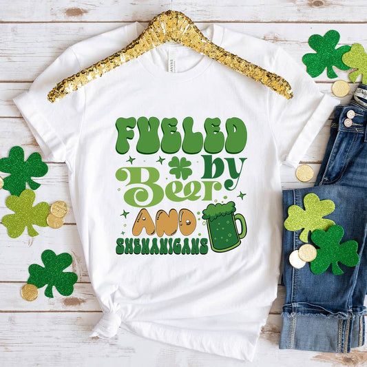 Fueled by Beer Shirt, Patrick's Day Tee