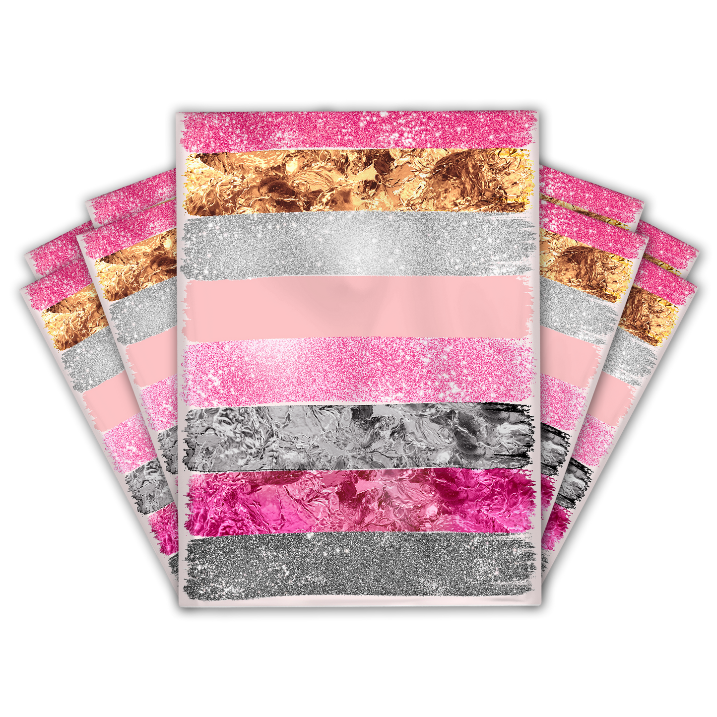 10x13" Poly Mailers - Colorful Pink Gradient