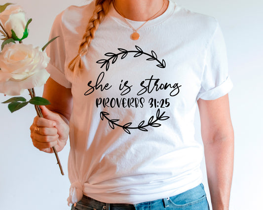 She Is Strong Shirt, Charistian Shirt