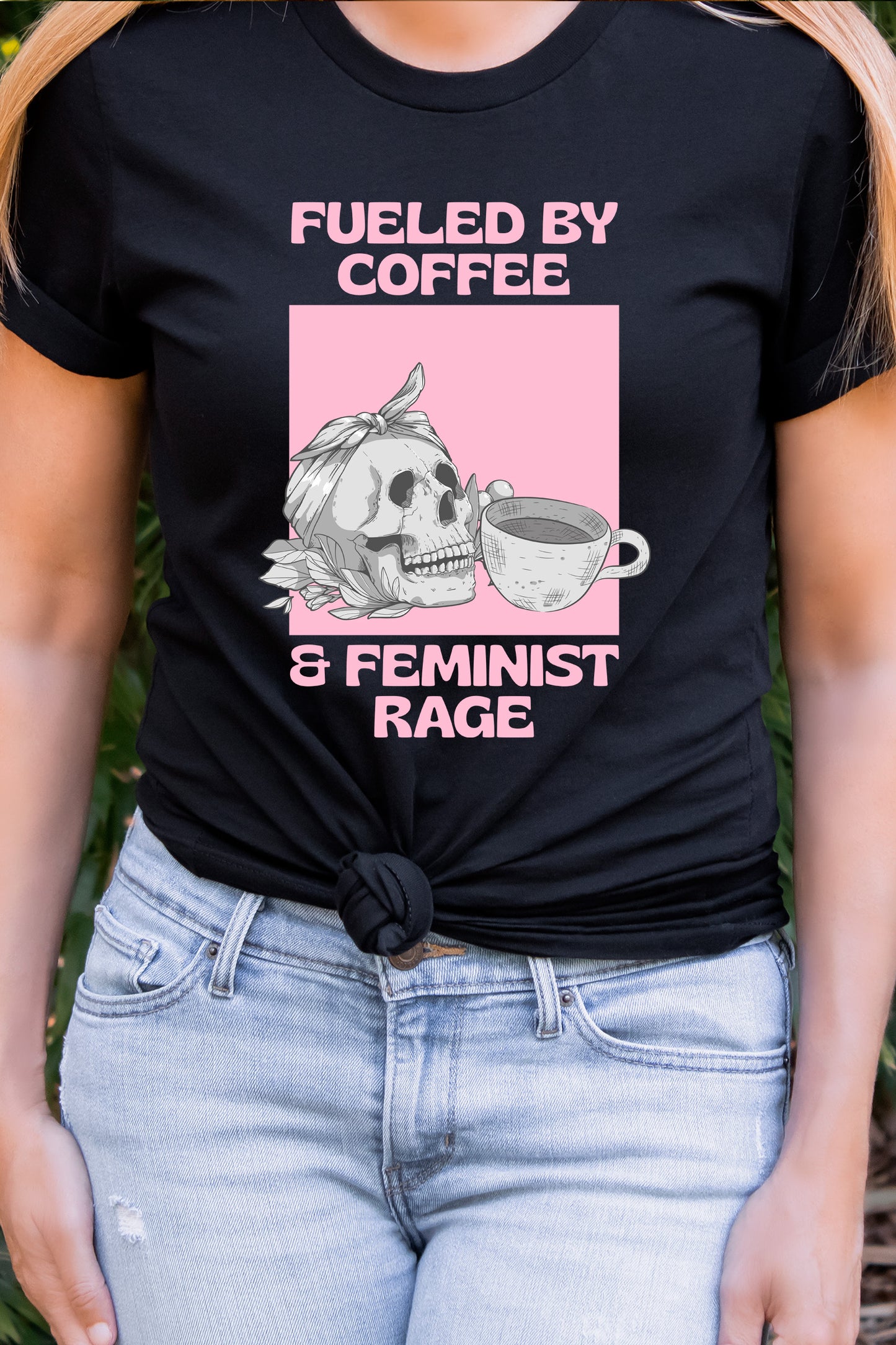 Fueled By Coffee And Feminist Rage Shirt, Feminism Shirt