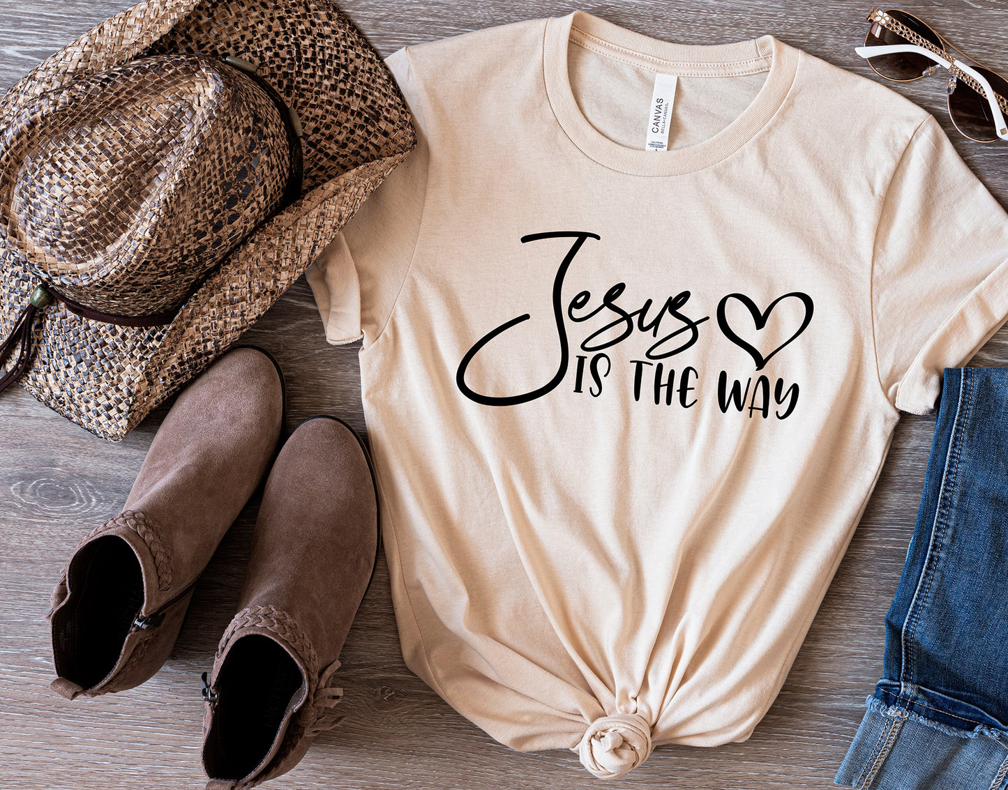 Jesus The Way Shirt, Faith Bible Verse Christian Shirt