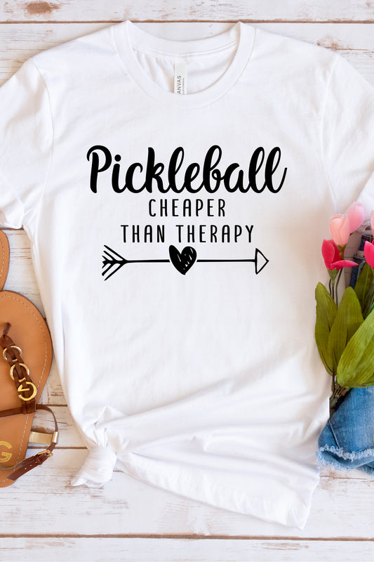 Pickleball Cheaper Than Therapy Shirt, Pickleball Lover Shirt