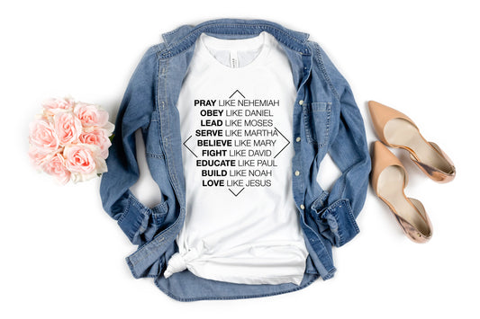 Pray Like Nehemiah Obey Like Daniel Christian Faith Shirt