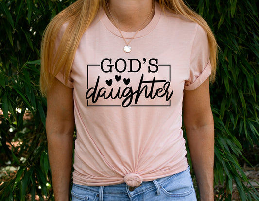 God's Daughter Shirt, Christian Inspiration Shirt