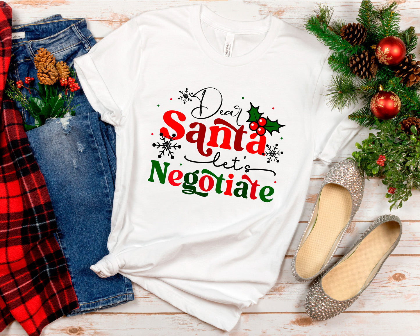 Christmas Dear Santa Let's Negotiate Shirt, Xmas T-Shirt