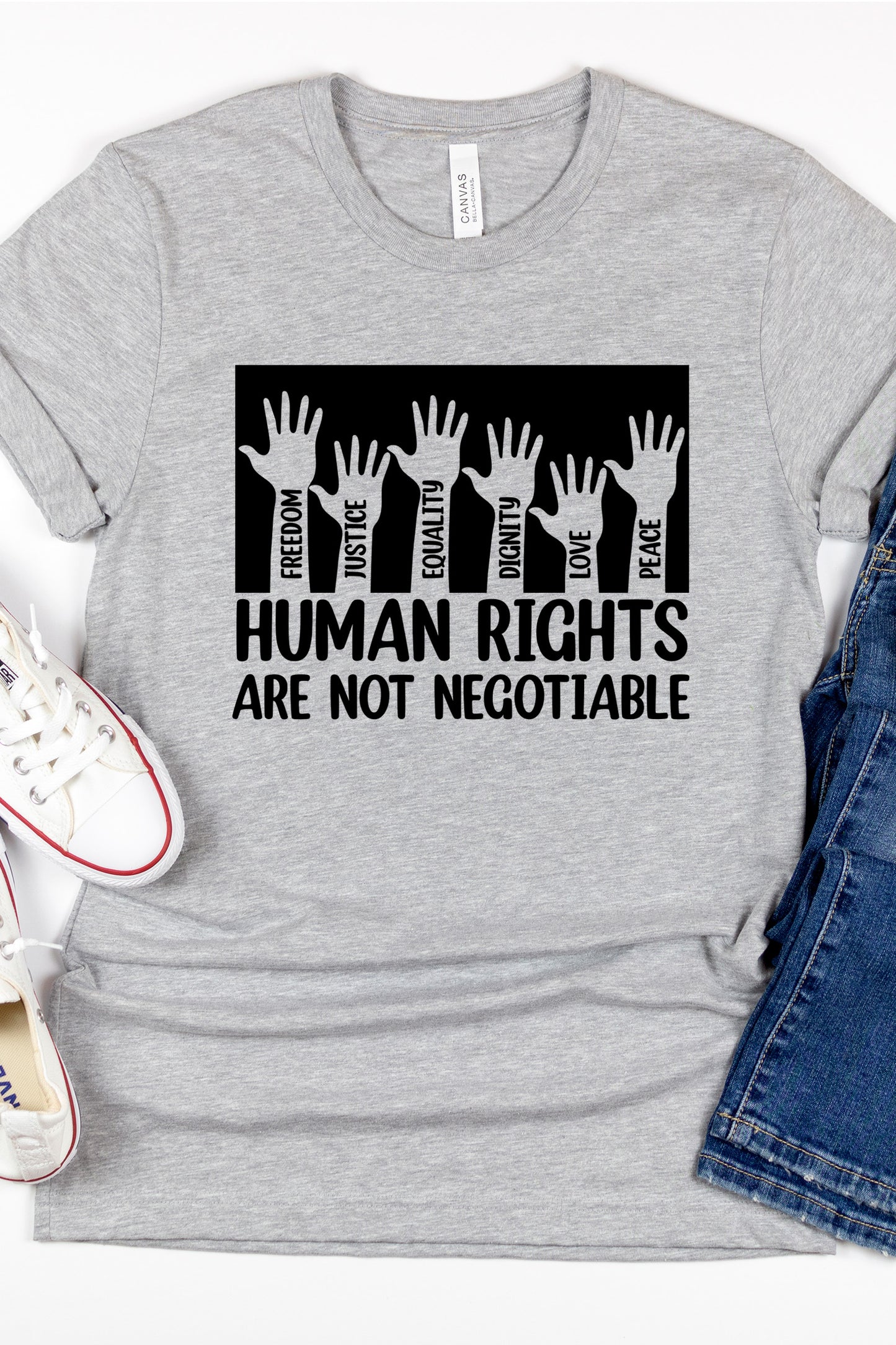 Human Rights Are Not Negotiable Peace Love Shirt