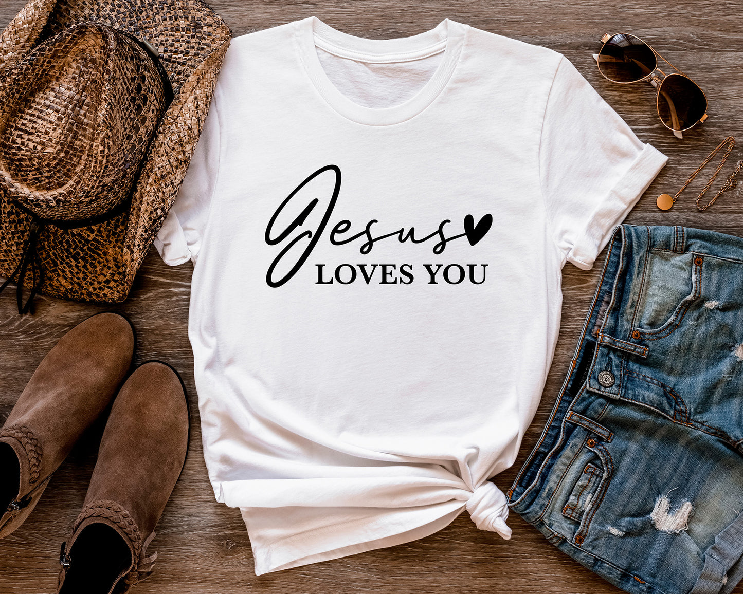 Jesus Loves You Shirt, Christian Bible Verse Shirt