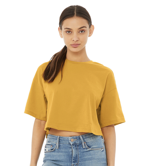 Womens Jersey Cropped Tee