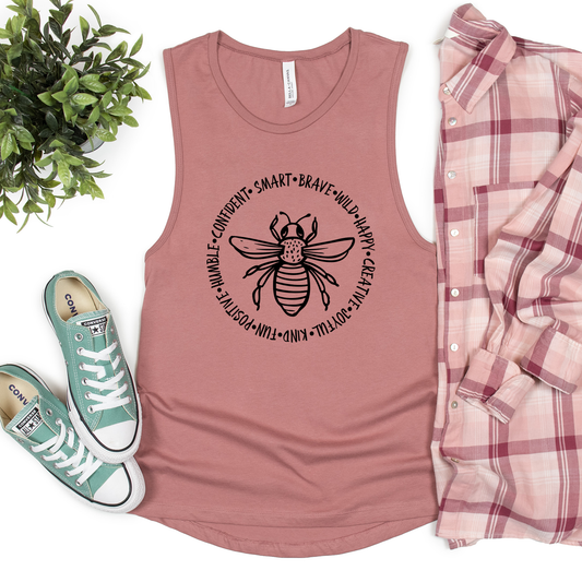 Be Kind Happy Positive Tank Top