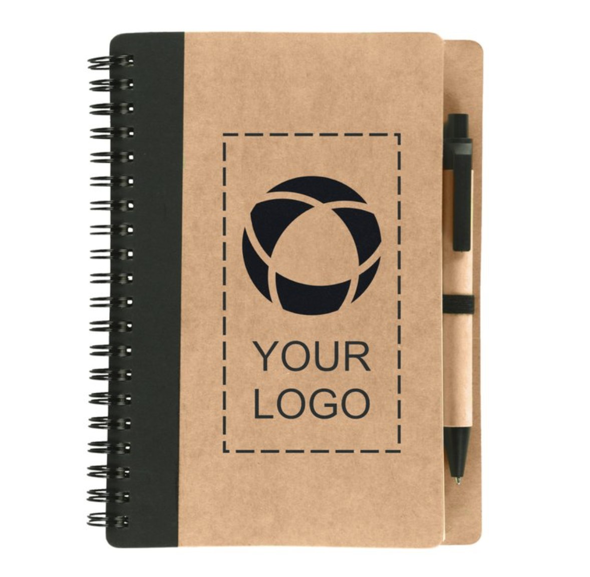 CUSTOM Eco Spiral And Pen Notebook