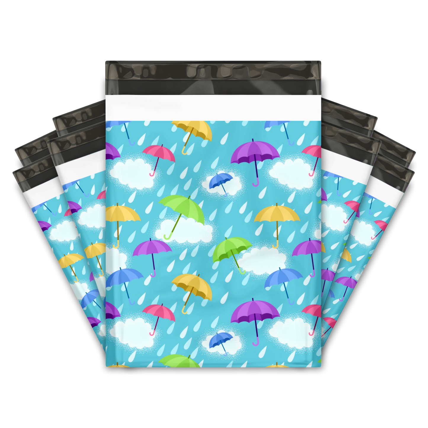 10x13" Poly Mailers - Umbrellas