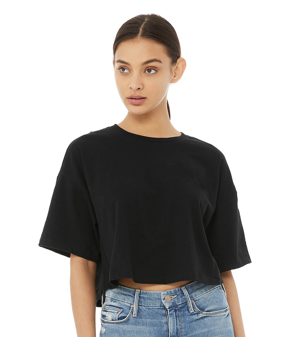 Womens Jersey Cropped Tee