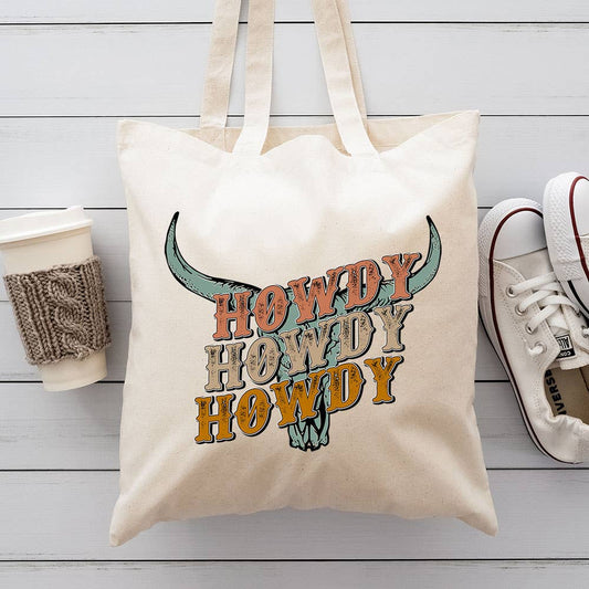 Howdy Rodeo Canvas Totes
