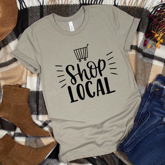 Shop Local Shirt, Support Local Business, Unisex Graphic Tee