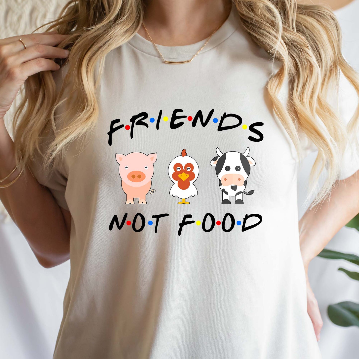 Friends Not Food Vegan Tee