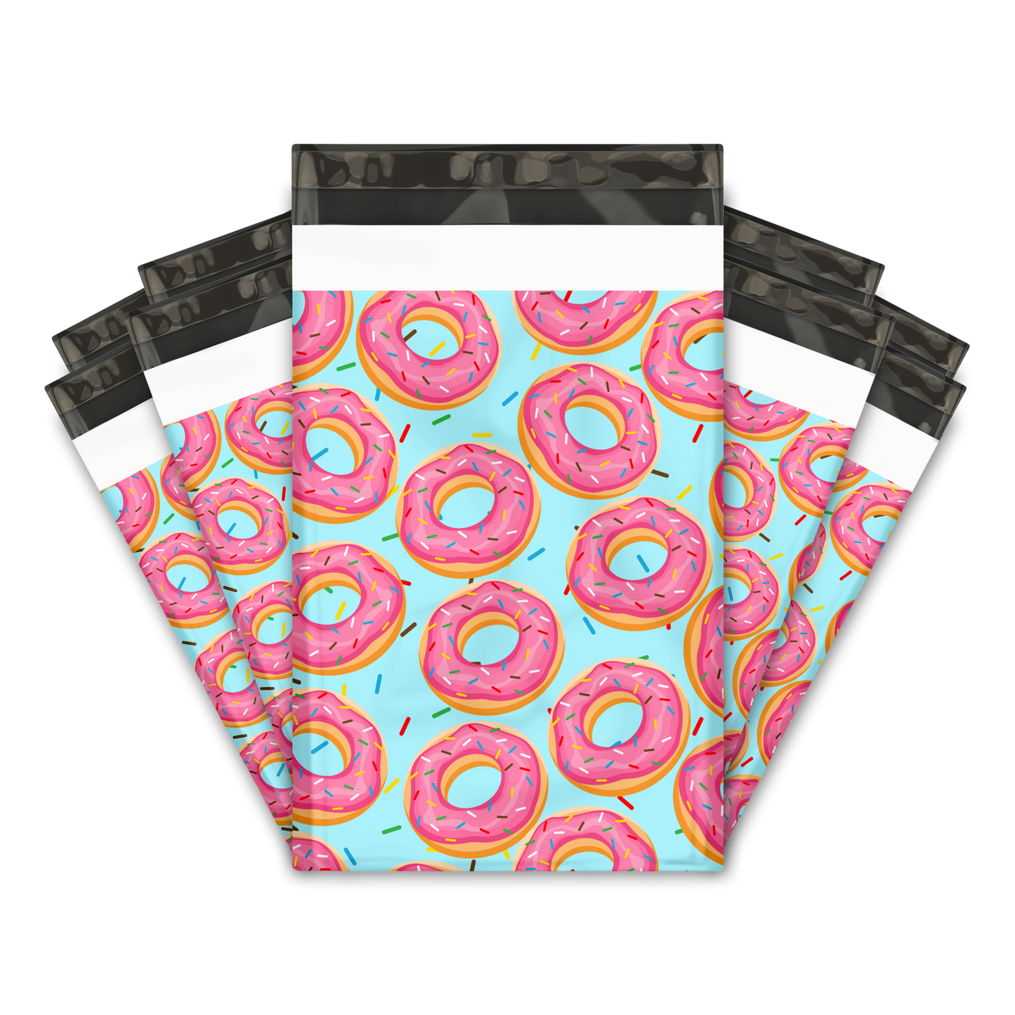 6x9" Poly Mailers - Donuts