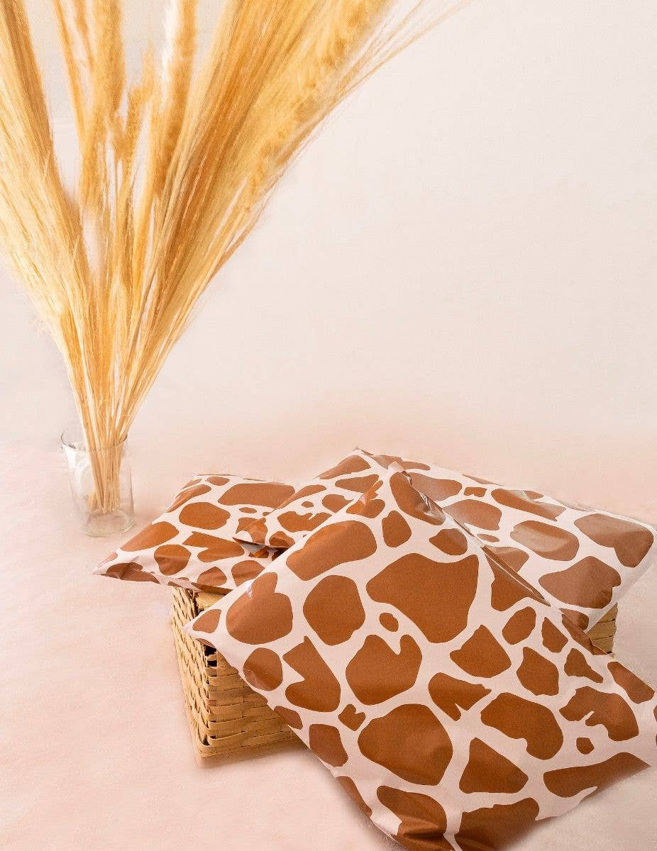 10x13" Poly Mailers - Giraffe Print