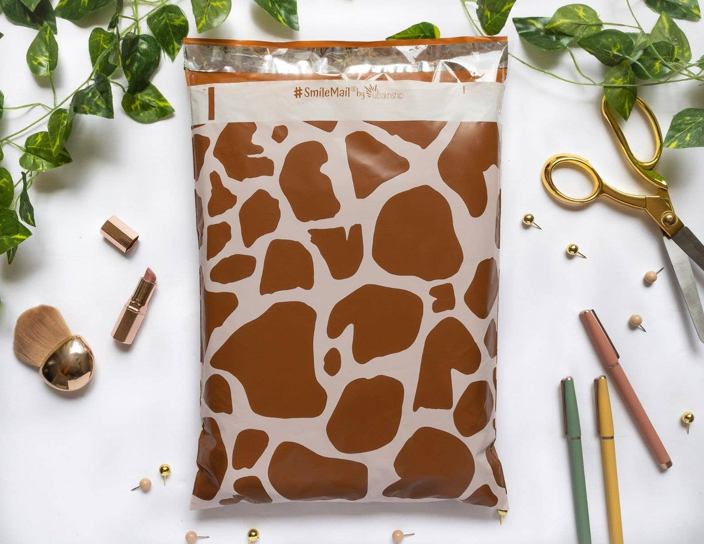 10x13" Poly Mailers - Giraffe Print