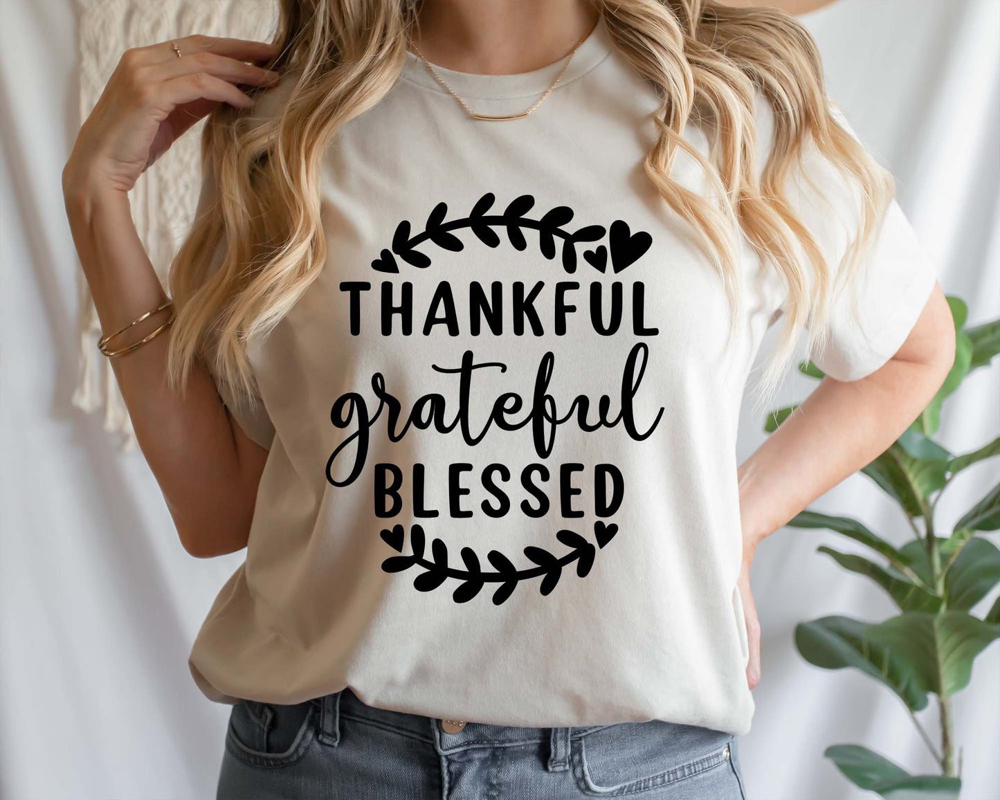 Thankful Grateful Blessed Tee