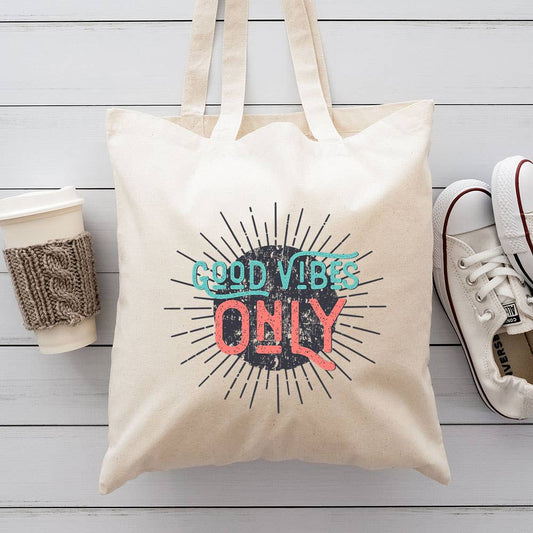 Good Vibes Only Canvas Tote Bag