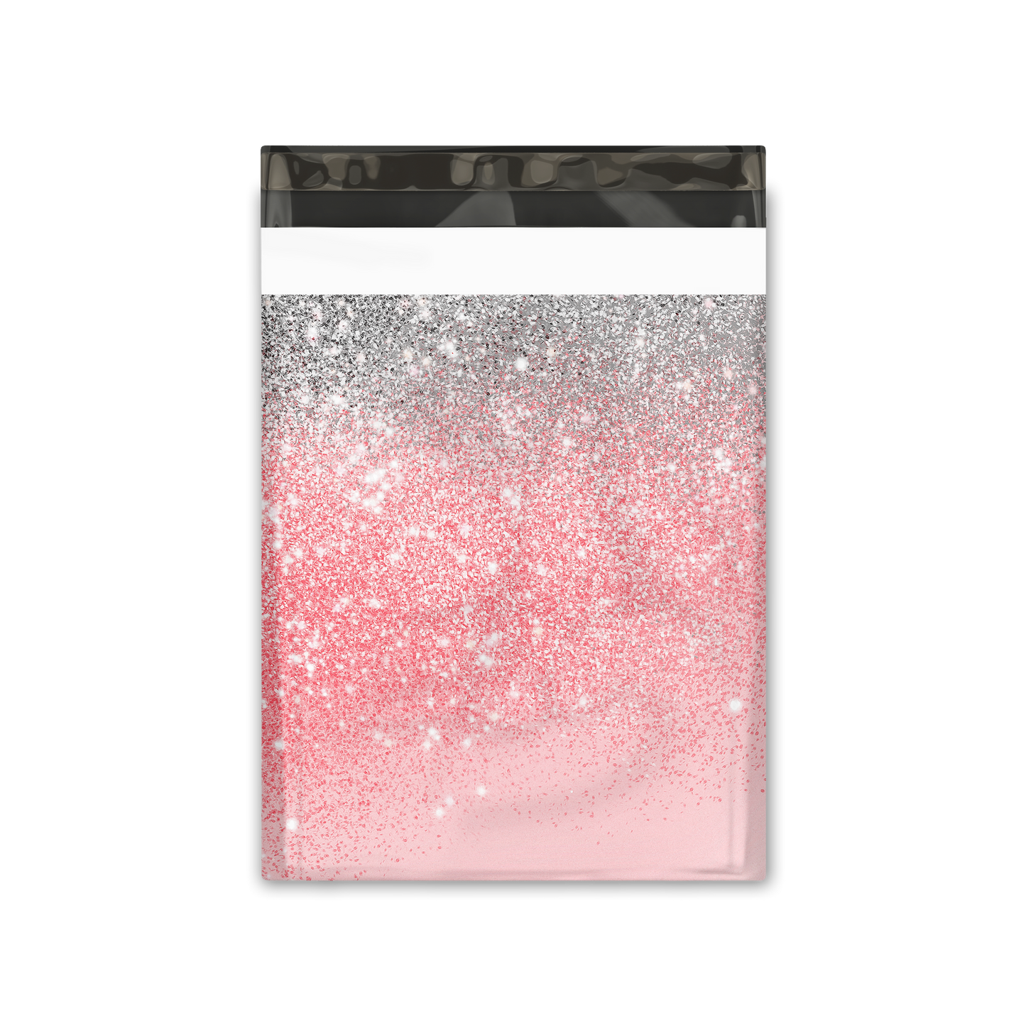 10x13" Poly Mailers -  Pink Glitter Transition