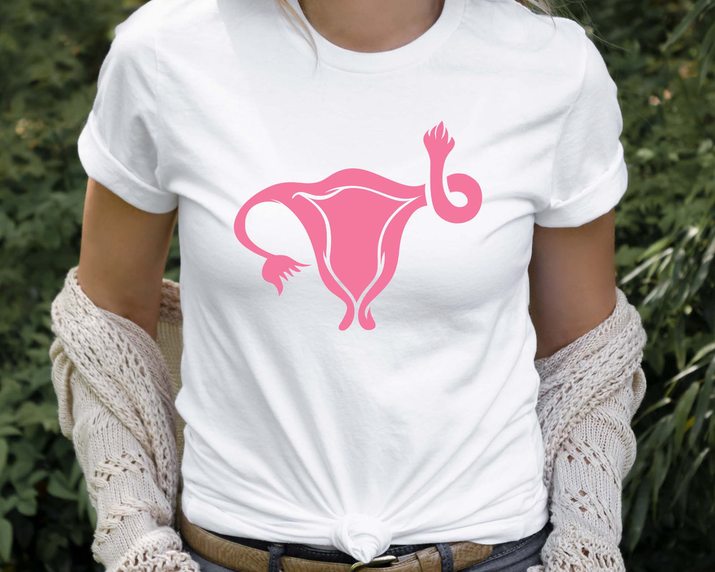 Uterus Middle Finger Shirt, Abortion Ban