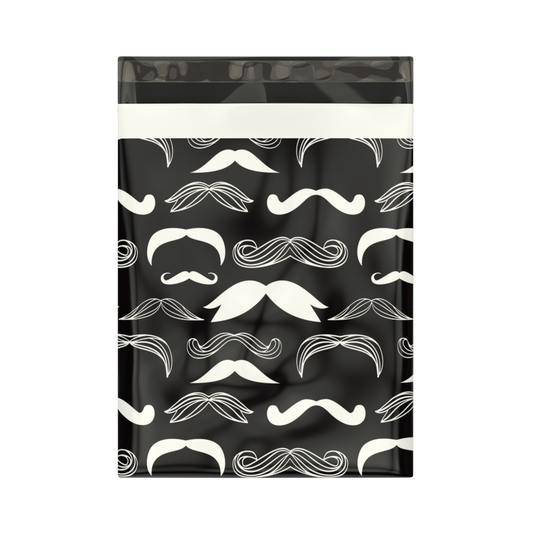 10x13" Poly Mailers - Stylish Mustache