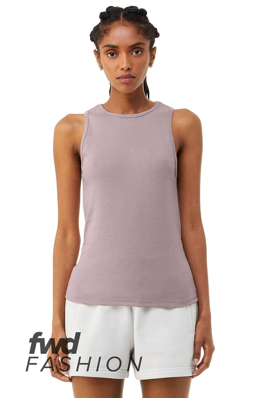Bella Canvas WOMEN'S MICRO RIBBED HIGH NECK TANK