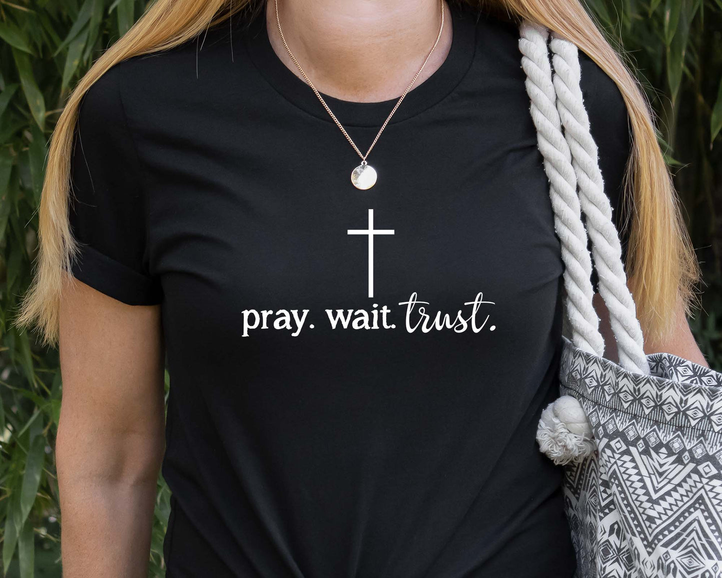 Pray Wait Trust Unisex Graphic Tee