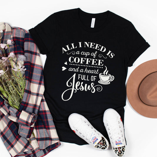 Coffee and Jesus Christian Shirt