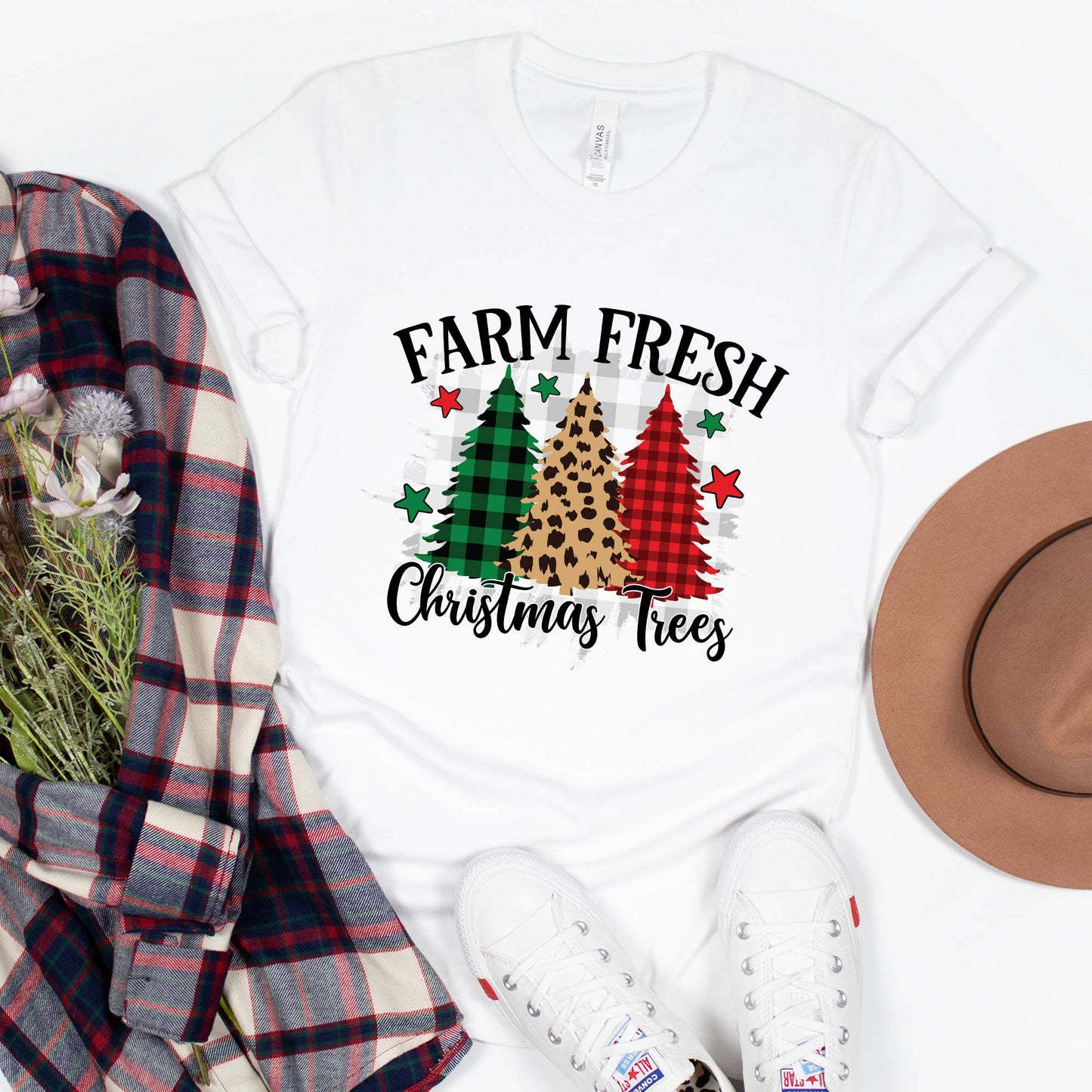 Farm Fresh Christmas Trees Xmas Shirt