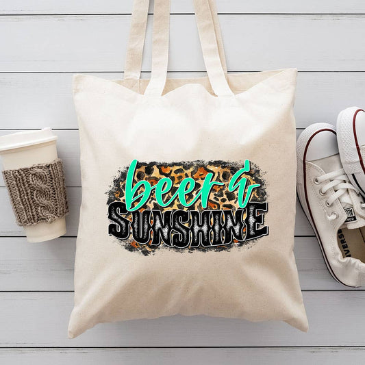 Beer and Sunshine Canvas Totes