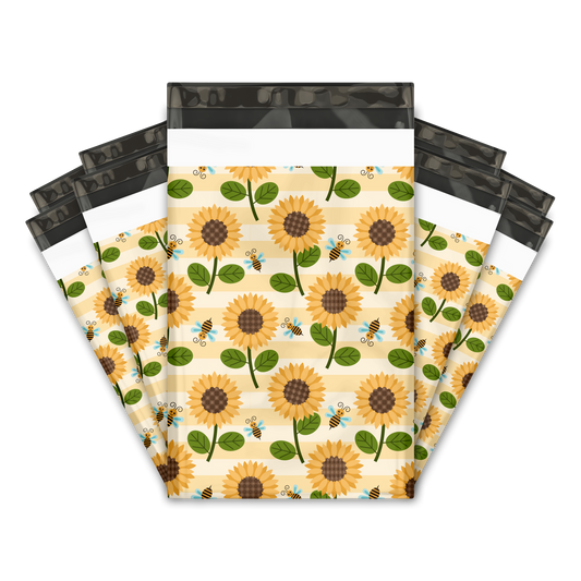 6x9" Poly Mailers - Sunflowers