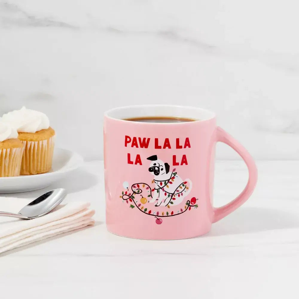 16oz Christmas Paw La La La La Mug