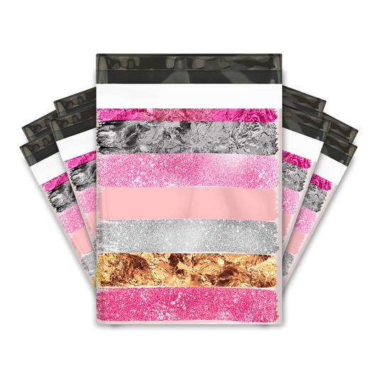 10x13" Poly Mailers - Colorful Pink Gradient