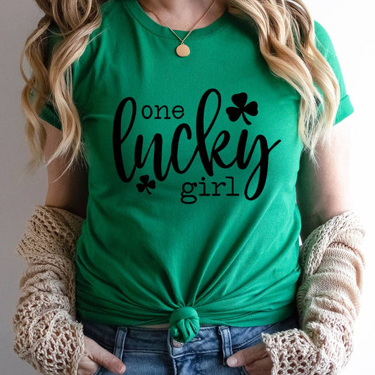 One Lucky Girl Shirt, Patrick's Day