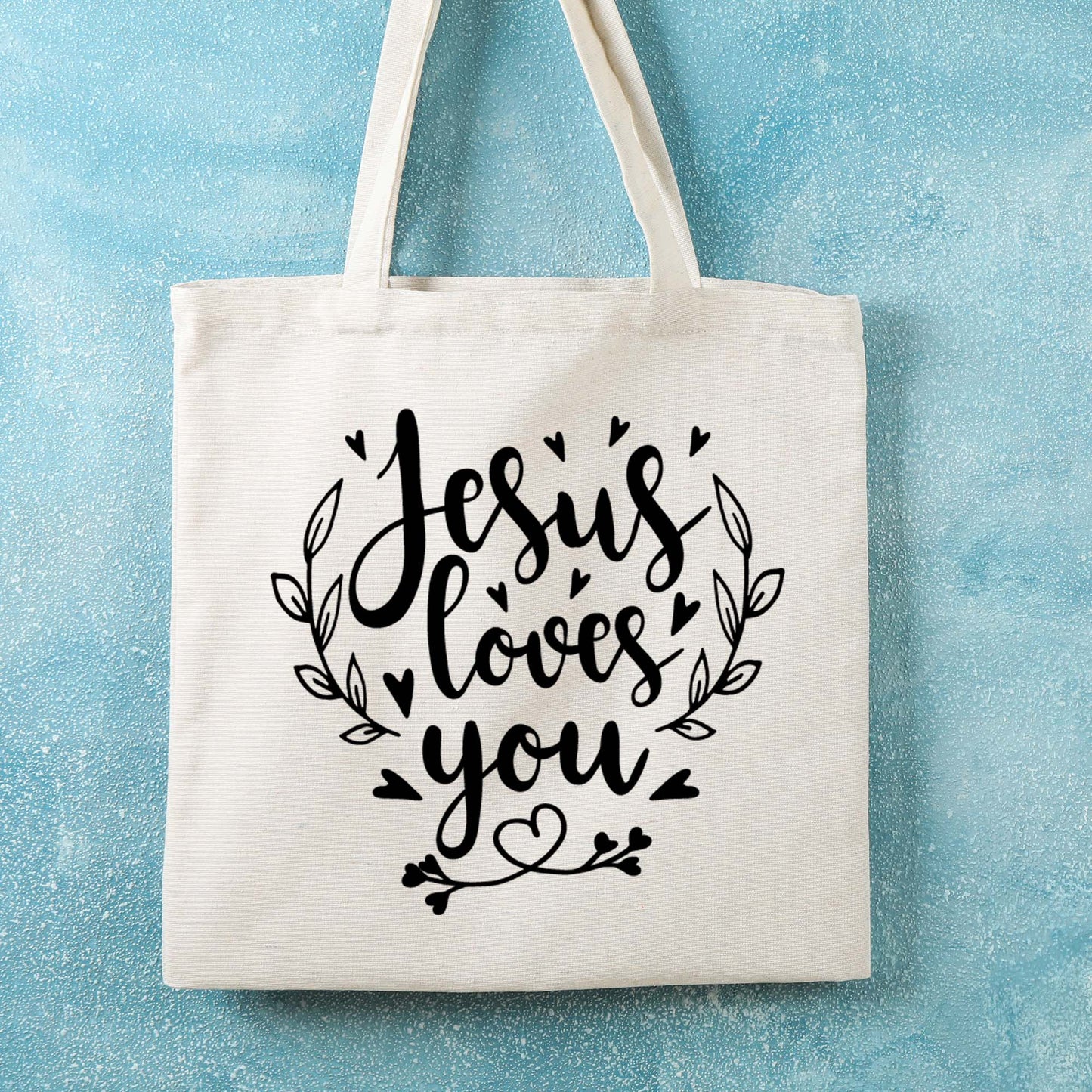 Jesus Loves You Tote Bag, Canvas Totes