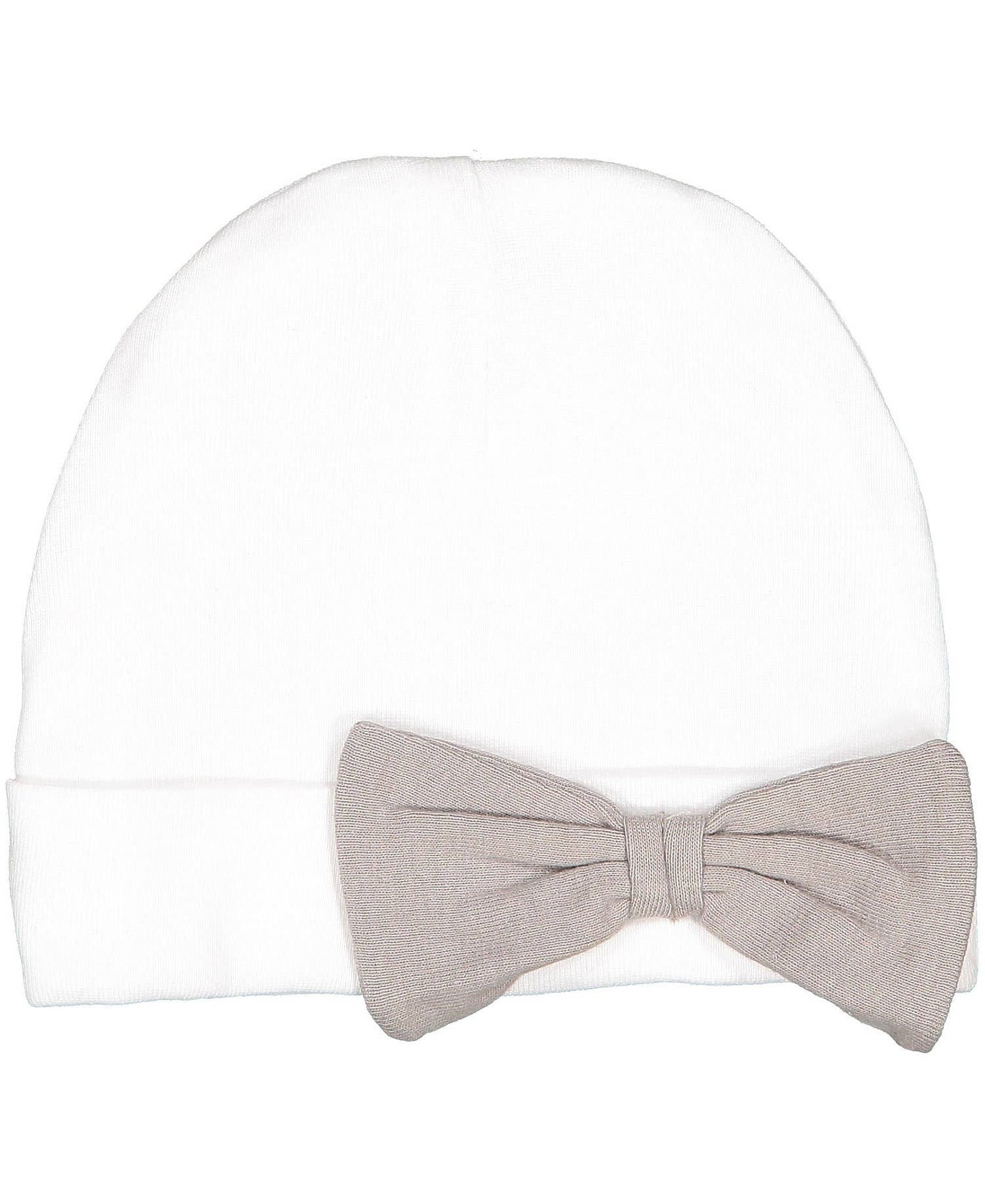 Rabbit Skins Infant Baby Rib Bow Cap