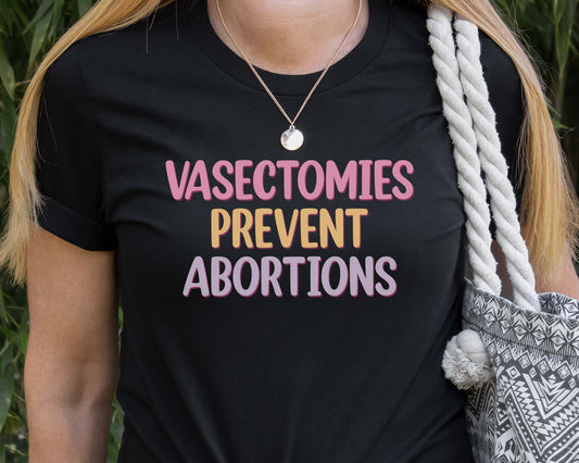 Vasectomies Prevent Abortions Shirt, ProChoice T-Shirt