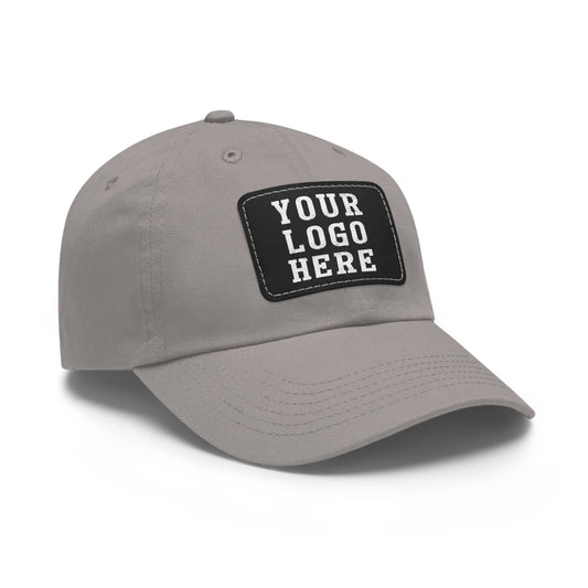 Custom Hats with Leatherette Patch, Your Company Name