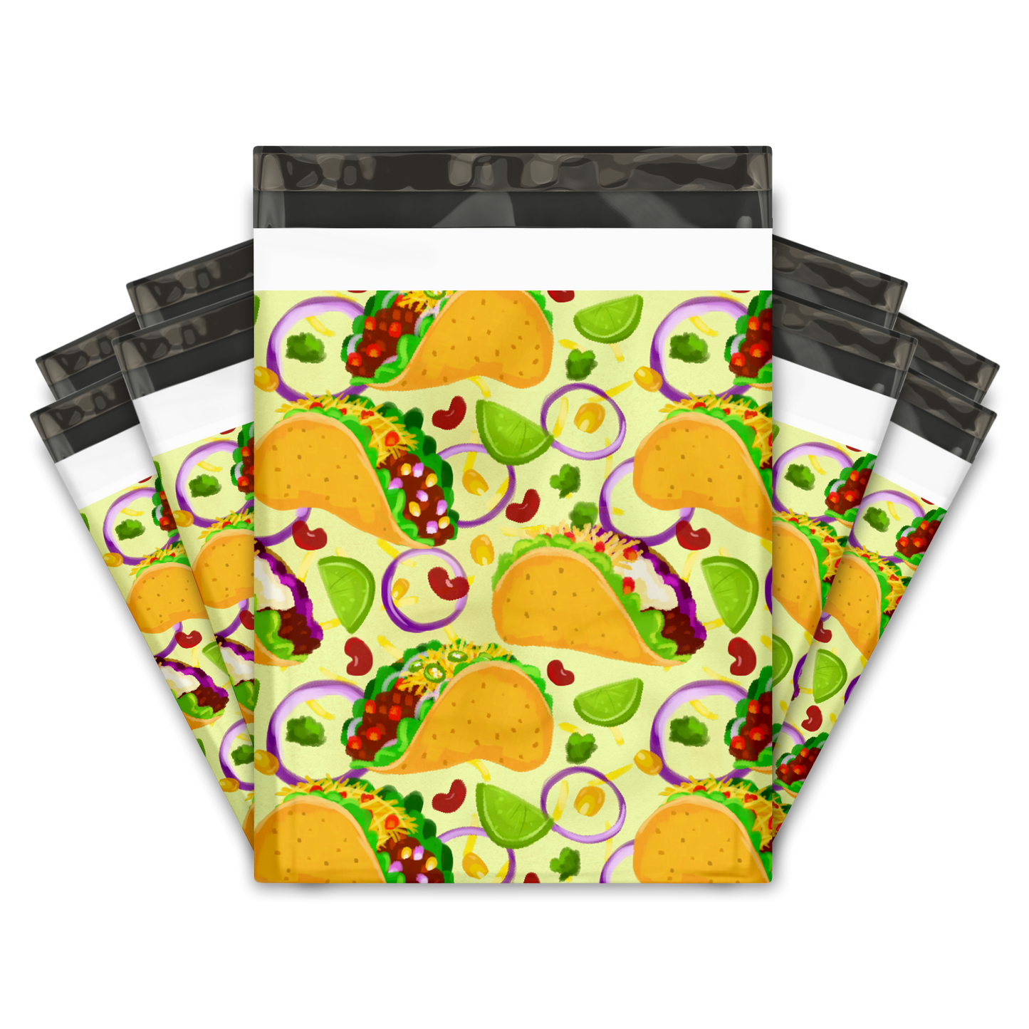 10x13" Poly Mailers - Tacos