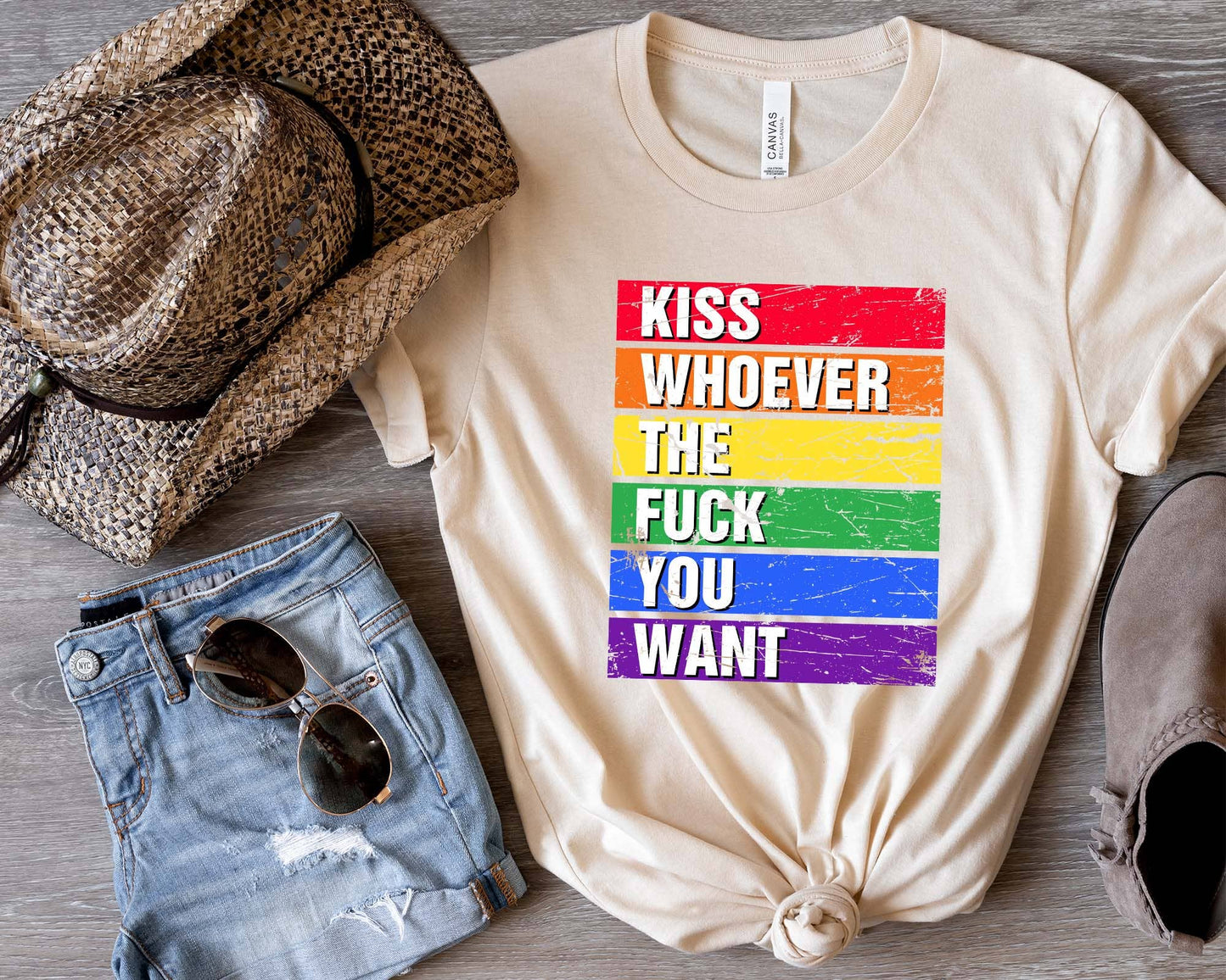 Kiss Whoever The Fuck You Want Shirt