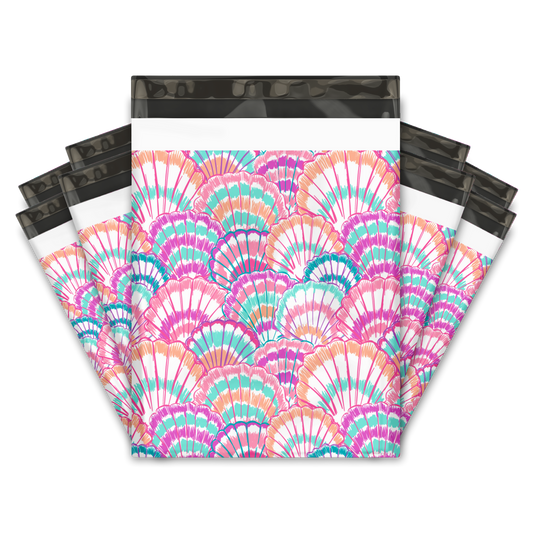 10x13" Poly Mailers - Seashells