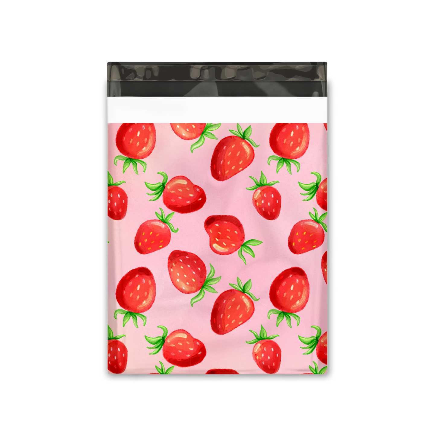 10x13" Poly Mailers - Watercolor Strawberries