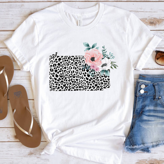 PENNSYLVANIA State Leopard Print Floral Shirt