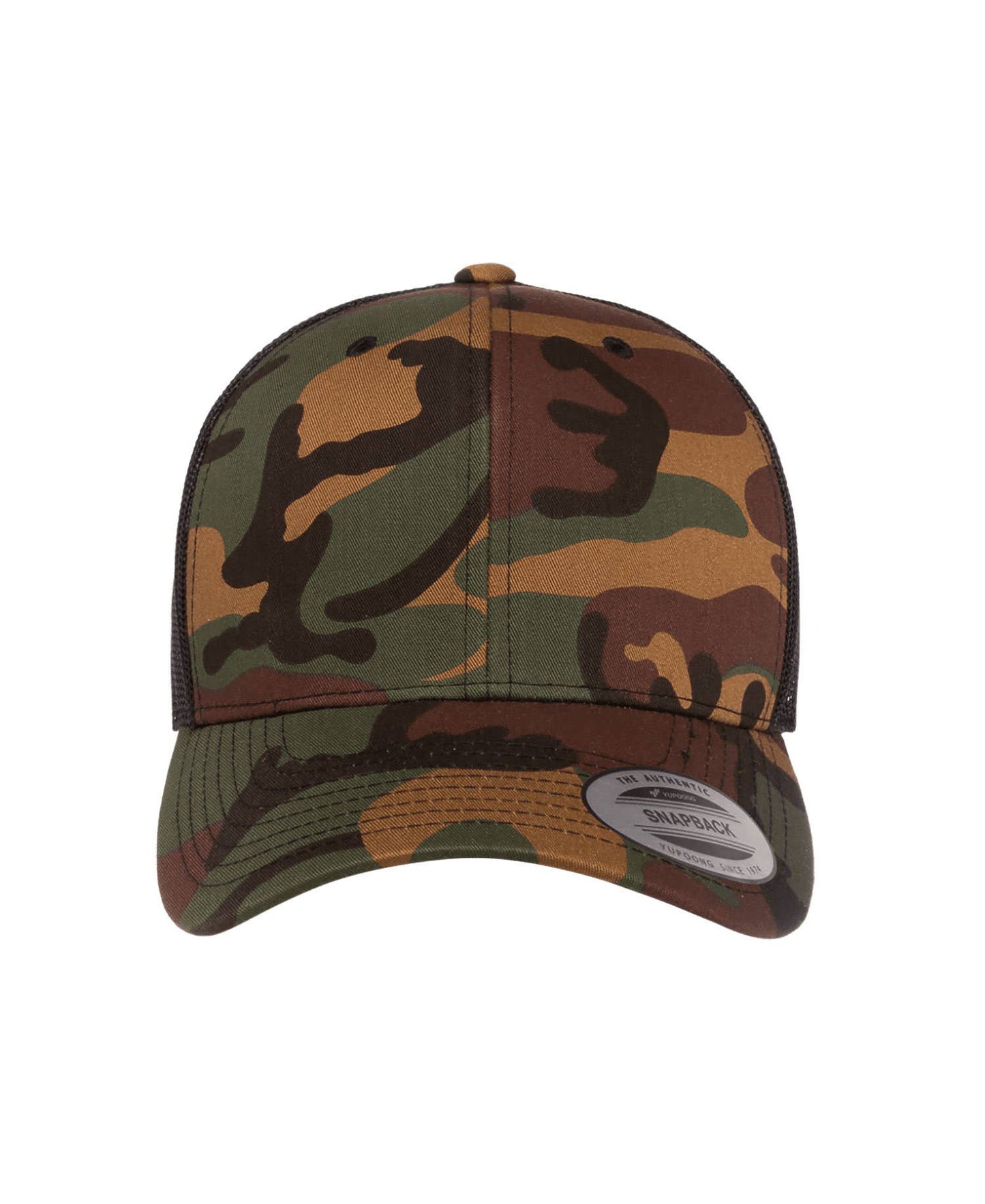 Camo Cap, YP Classics Retro Trucker Camo Cap