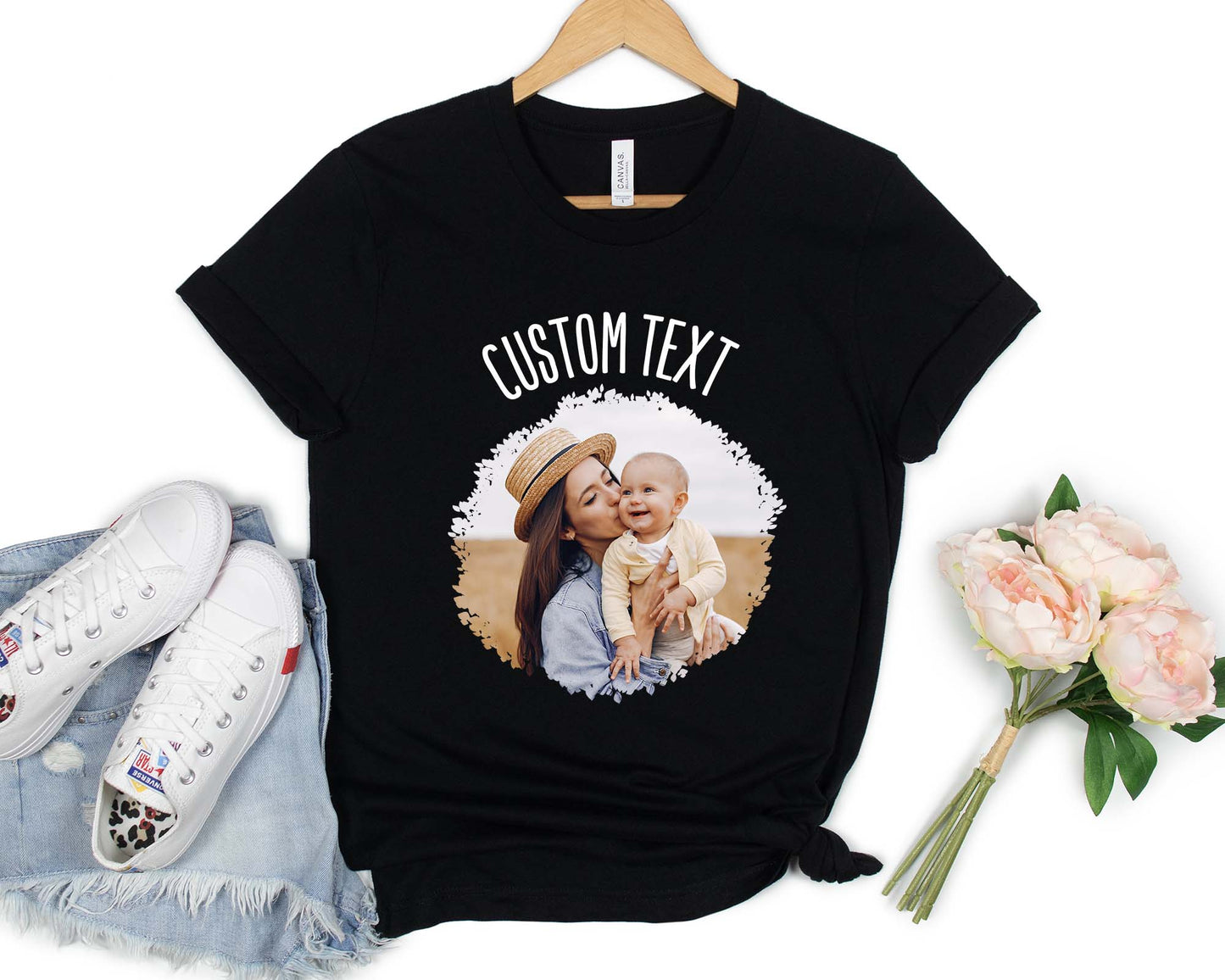 Custom Shirt with Text and Photo, Custom Design Shirt