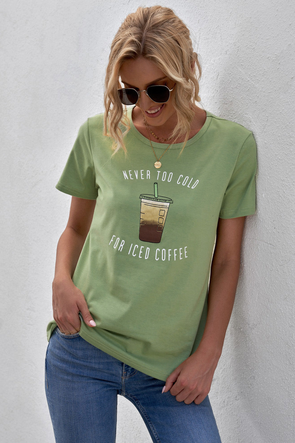 Never Too Cold for Iced Coffee Tee